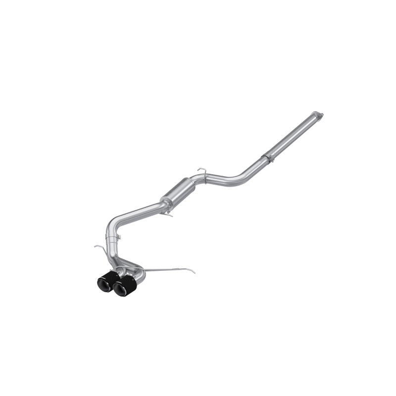 MBRP Armor Pro 3-inch T304 stainless steel cat-back exhaust with dual 4.5-inch carbon fiber tips for Ford Focus ST.
