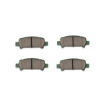 Set of four DBA Street Performance SP500 rear brake pads for 1998-2009 Subaru models.