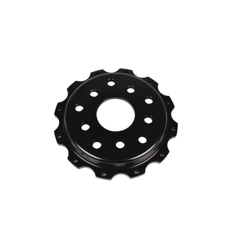 Black anodized T6061-T6 aluminum replacement center hat for DBA 5000 Series 2-piece brake rotors.