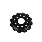 Black anodized T6061-T6 aluminum replacement center hat for DBA 5000 Series 2-piece brake rotors.