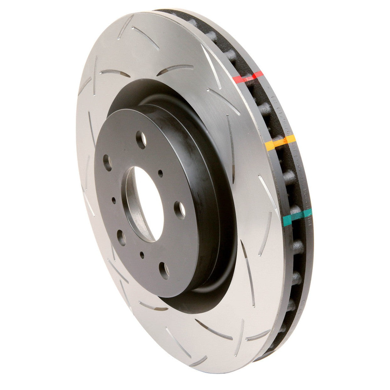 DBA 4000 Series T3 tri-symmetrical slotted front brake rotor for 1989-1995 Nissan Skyline R32 GT-R.