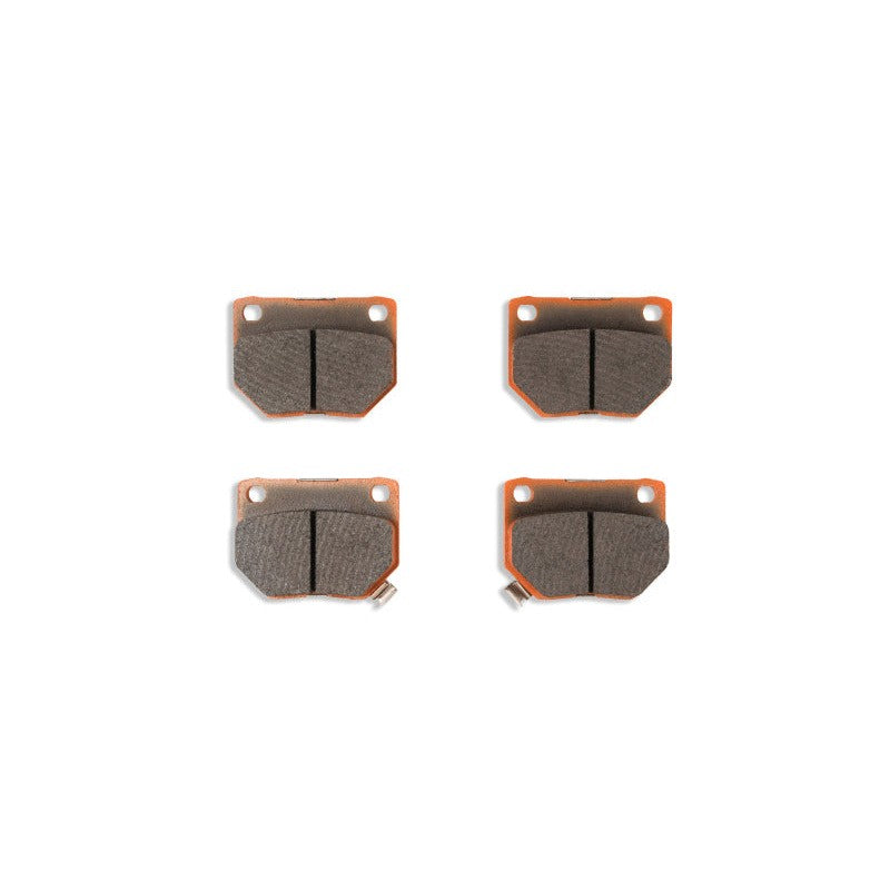 DBA Xtreme Performance XP650 rear brake pad set for Nissan 300ZX and Subaru Impreza WRX STI.