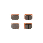 DBA Xtreme Performance XP650 rear brake pad set for Nissan 300ZX and Subaru Impreza WRX STI.