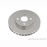 DBA Street Series En-Shield coated rear brake rotor with silver corrosion-resistant finish for Subaru WRX STI