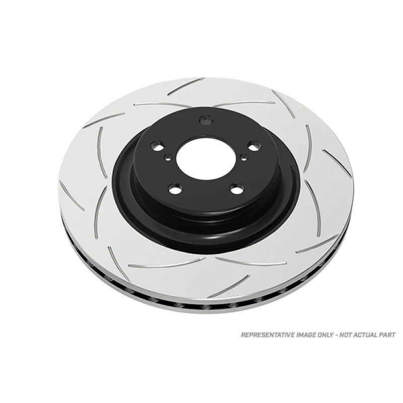 DBA Street Series T2 bi-symmetrical slotted front brake rotor for 2008-2014 Mitsubishi Lancer