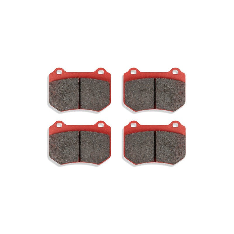DBA RP Performance rear track brake pads for 2018-2021 Subaru WRX STI showing slotted friction material.