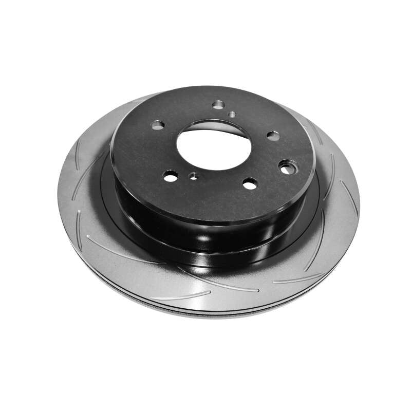 DBA Street Series T2 slotted rear brake rotor with bi-symmetrical slots and Kangaroo Paw ventilation for Nissan 300ZX.