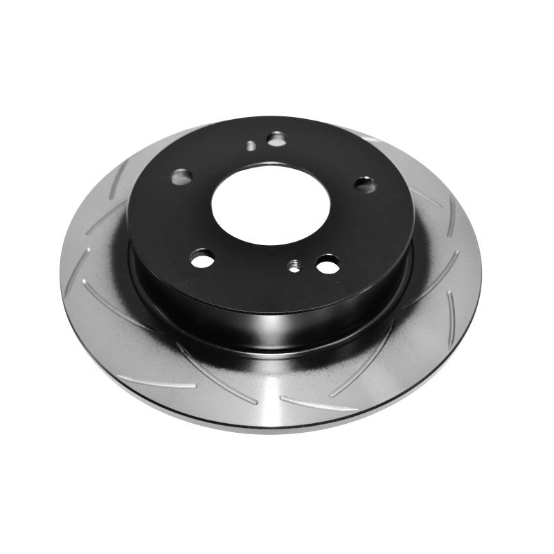 DBA Street Series T2 bi-symmetrical slotted rear brake rotor for Nissan Silvia S14 and S15 models.