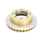 DBA Street Series drilled and slotted front brake rotor for 1999-2005 Ford Super Duty and Excursion.