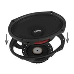 DS18 High-Sensitivity Mid-High Loudspeakers with Rotating Recone, 6x9", 101dB, 4-Ohm (95Hz-17kHz)