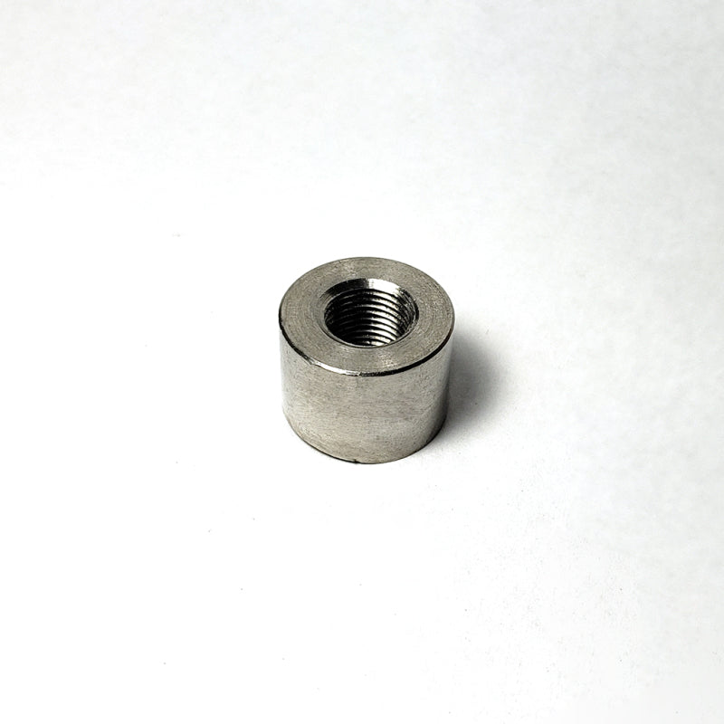 Stainless Bros 1/8 inch NPT stainless steel weld-on bung for automotive sensors.
