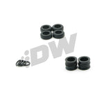 Set of four blue and silver DeatschWerks 565cc top feed fuel injectors for 2002-2011 Subaru Impreza WRX