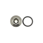 DeatschWerks 10AN ORB male plug featuring a low profile internal hex drive and black O-ring.