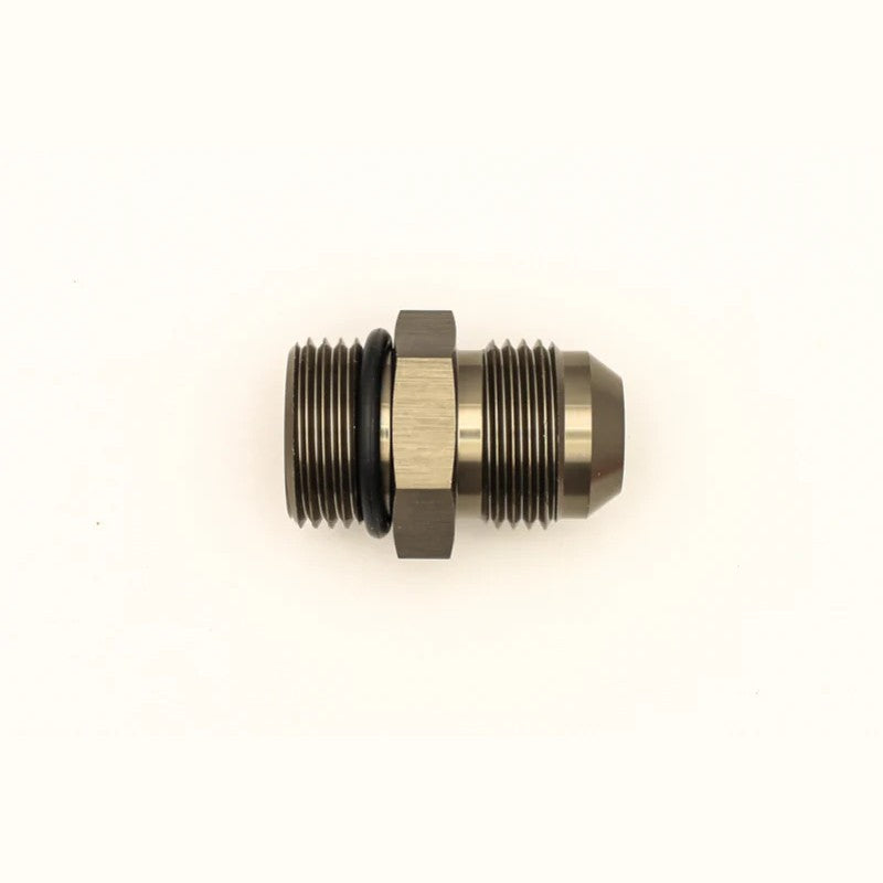 DeatschWerks 10AN ORB male to 10AN male adapter fitting with black O-ring