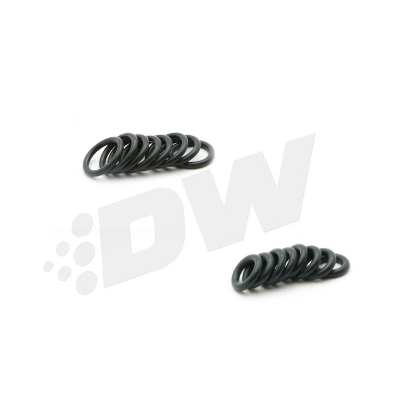 Set of eight DeatschWerks 1100cc top feed fuel injectors for 2015-2022 Dodge Hellcat models.
