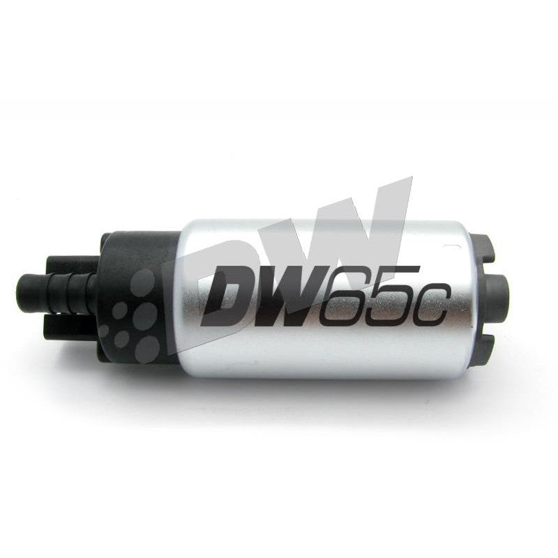 DeatschWerks DW65c 265 LPH compact fuel pump and universal installation kit hardware