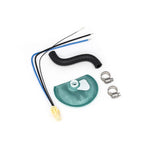 DeatschWerks DW400 415LPH in-tank fuel pump with 9-1044 installation kit filter socks and wiring harness.