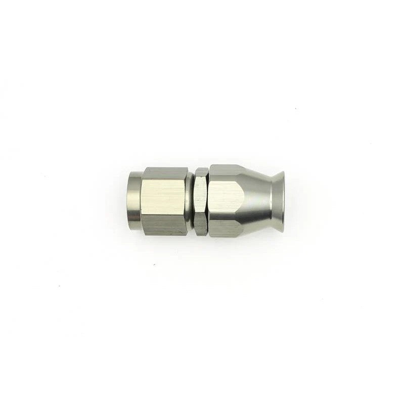 DeatschWerks 6AN female swivel straight hose end for PTFE lines with included brass olive insert