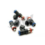 Set of four DeatschWerks 40mm compact Bosch EV14 fuel injectors with 90lb/hr flow rating.