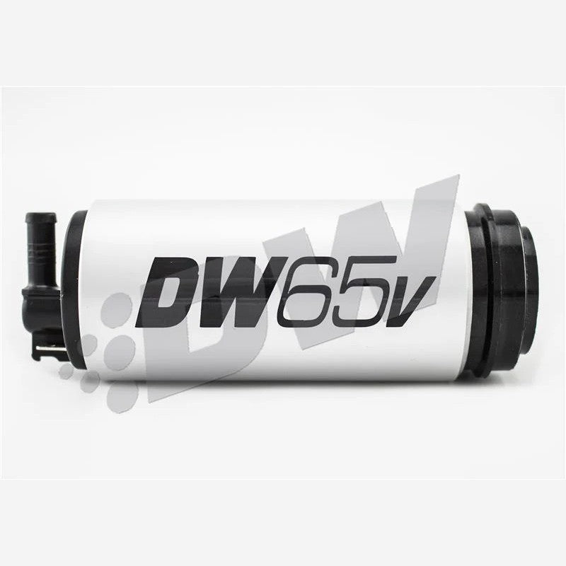 DeatschWerks DW65v 265 LPH compact in-tank fuel pump and VW/Audi 1.8T FWD installation kit components