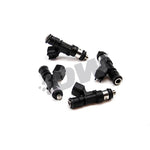 Set of four DeatschWerks 1000cc Bosch EV14 fuel injectors for Acura and Honda performance engines.