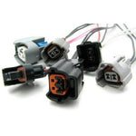 DeatschWerks USCAR to Denso Sumitomo plug-and-play fuel injector harness adapter with high-quality connectors.