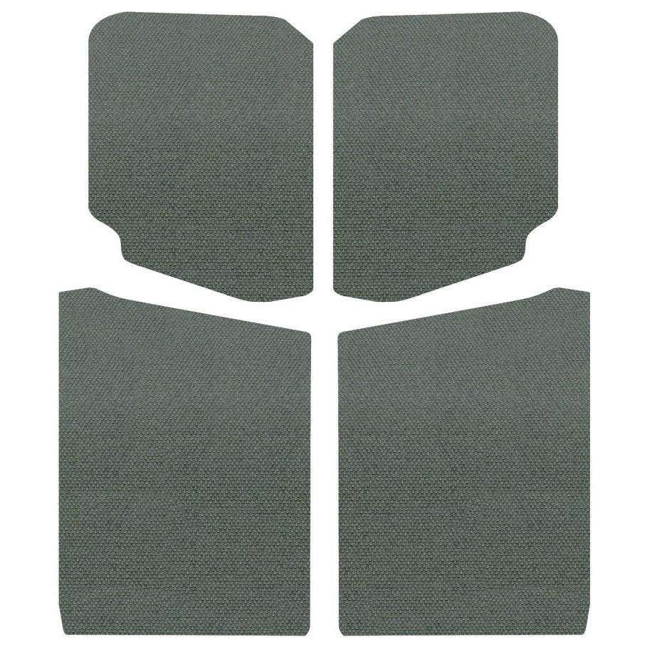DEI Boom Mat 5-piece gray sound deadening headliner panels for 2019-2024 Jeep Wrangler hardtop.