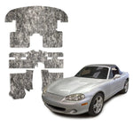 DEI UC Lite 1/2-inch thick CNC-cut interior insulation kit pieces for 1990-2005 Mazda Miata.