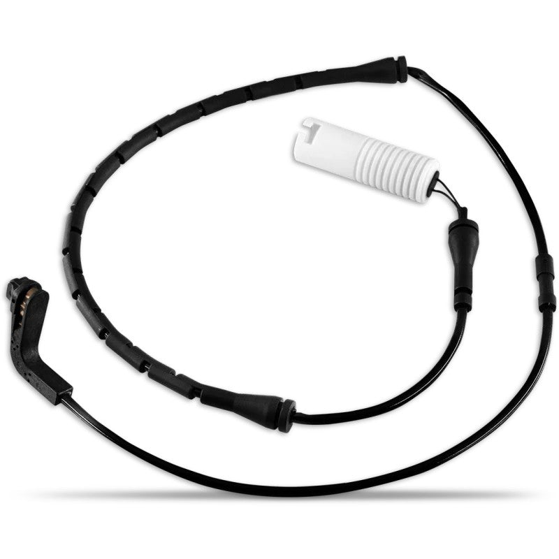 DFC rear brake pad wear sensor for 2025-2026 BMW X3 featuring high-temp insulation and electrical connector.