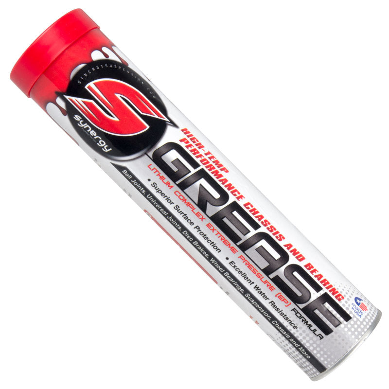 Synergy Manufacturing heavy duty ball joint and chassis grease tube for Jeep suspension maintenance.