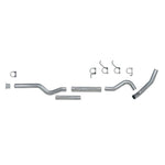 Diamond Eye 4 inch aluminized steel single muffler replacement pipe for 2001-2005 Chevrolet and GMC 6.6L trucks.