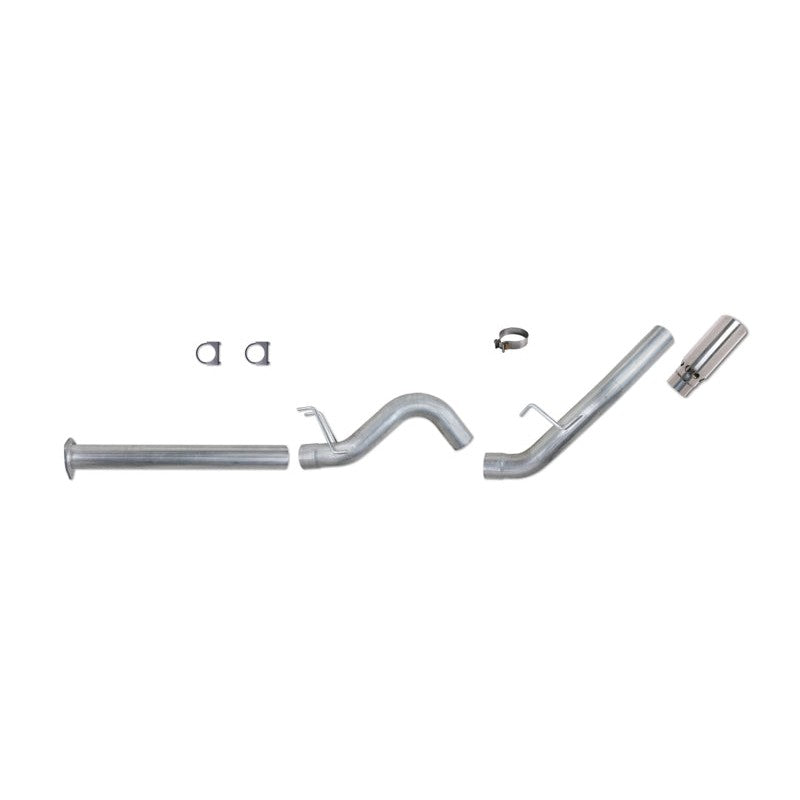 Diamond Eye K4376A 4-inch aluminized DPF-back single exhaust system for 2011-2014 Ford Super Duty 6.7L Powerstroke.