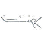Diamond Eye 4-inch aluminized turbo-back dual exhaust system with muffler replacement pipe for 1994-2002 Dodge Ram Cummins