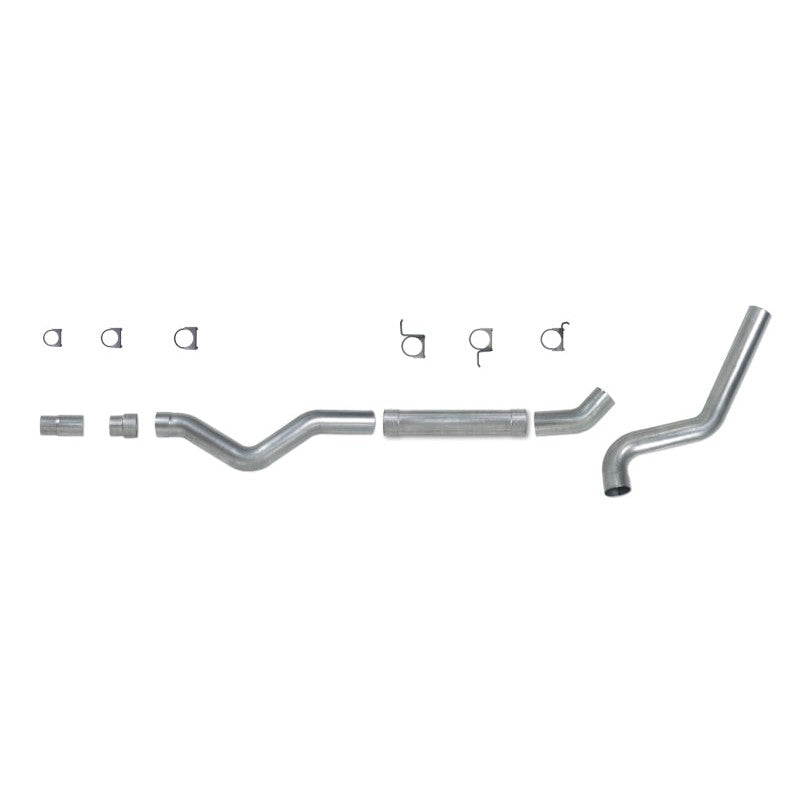 5-inch aluminized steel muffler replacement exhaust pipe for 2006-2007 Chevy and GMC 2500/3500 6.6L trucks.