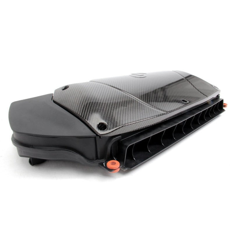 Dinan carbon fiber airbox lid and high-flow air filters for 2015-2019 BMW X5 M and X6 M