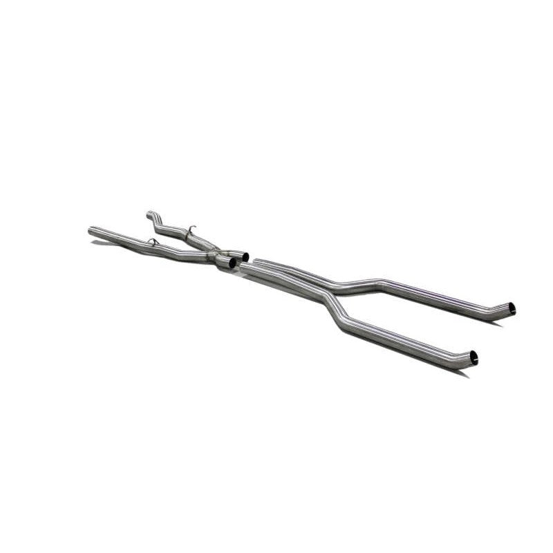 Dinan 3-inch T304 stainless steel middle exhaust with mandrel-bent X-pipe for 2018-2023 BMW M550i xDrive G30