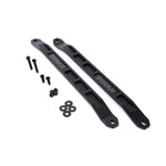 Pair of black anodized billet aluminum Dinan strut tower braces for BMW G20 and G42 chassis.