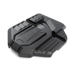 Dinan matte and gloss 2x2 twill carbon fiber engine cover for BMW G8x M2, M3, and M4 models.