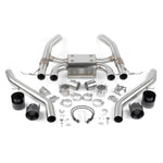 Dinan Freeflow axleback exhaust system with quad 4.5-inch black ceramic coated tips for 2021-2026 BMW M3 and M4.