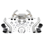 Dinan Freeflow axleback exhaust with four 4.5-inch black ceramic coated tips and 304 stainless steel piping for BMW M2.