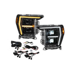 Diode Dynamics Elite Max LED Headlamp for 2021-2023 Ford F-150 featuring dual bi-LED projectors and blade DRL.