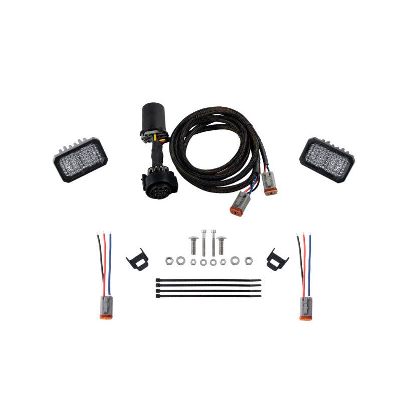 Diode Dynamics C2 Pro Stage Series reverse light kit with LED pods and wiring harness for 2022-2024 Toyota Tundra.
