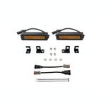 Diode Dynamics SS6 Amber Wide LED Fog Light Kit with 6-inch light bars and brackets for 2024-2026 Toyota Tacoma