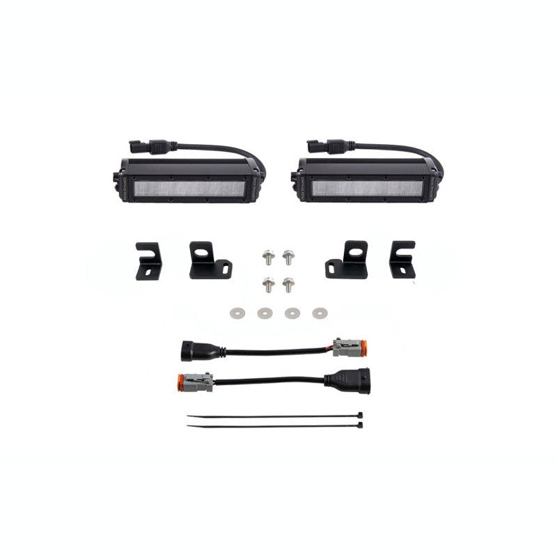 Diode Dynamics Stage Series SS6 6-inch LED light bar fog light kit with mounting brackets for 2024-2026 Toyota Tacoma.