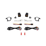 Diode Dynamics SSC1 LED fog light pair with custom mounting brackets and wiring adapters for 2025 Outlander PHEV.