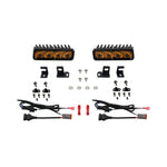 Diode Dynamics SS6 Stage Series Sport LED fog light kit with yellow 3000K lenses and Toyota mounting brackets.