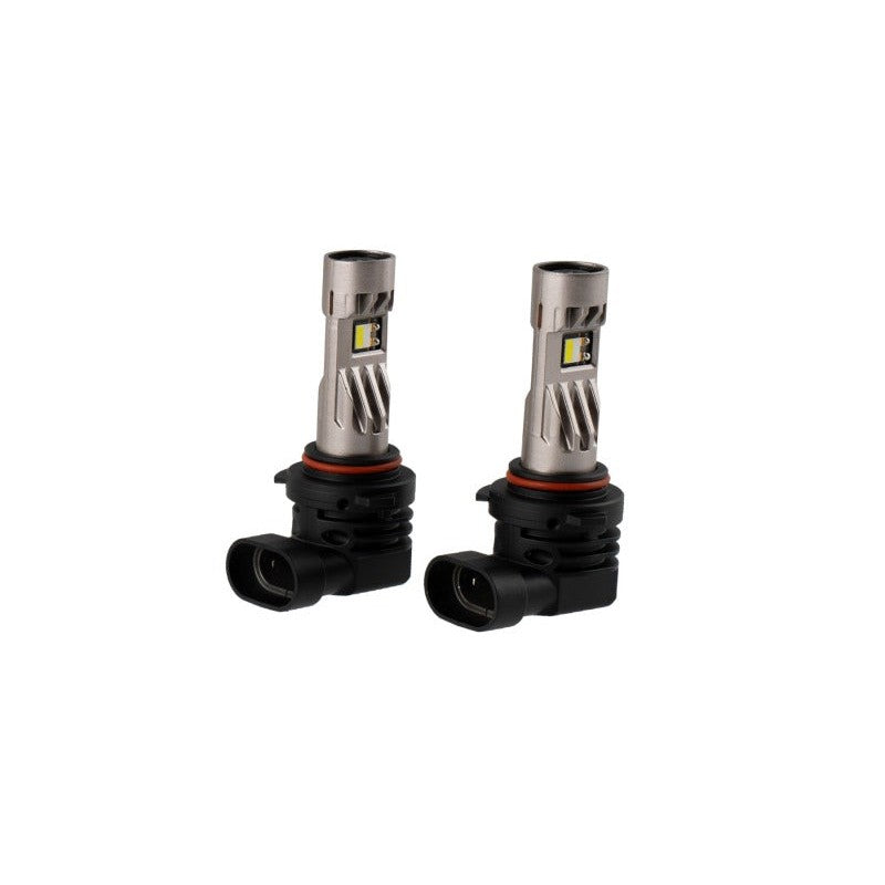 Pair of Diode Dynamics SL2 Pro 9006/9012 LED bulbs featuring integrated cooling fans and white TST LED technology.