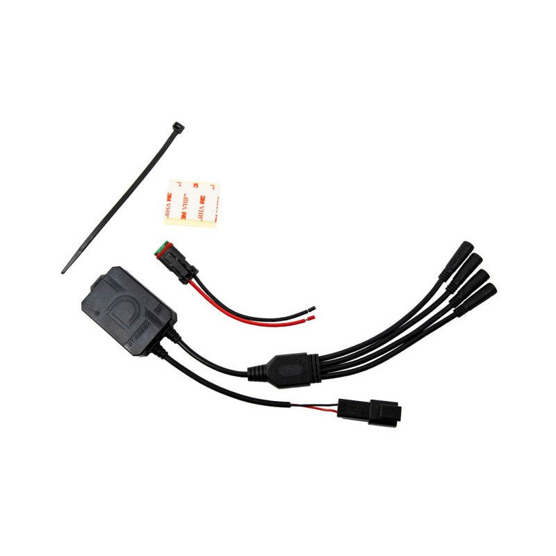 Diode Dynamics M8 Bluetooth RGBW LED controller with DT input and M8 output connectors.