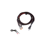 Diode Dynamics heavy-duty dual output 4-pin wiring harness with 60A relay, waterproof fuse, and 3-way toggle switch.
