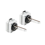 Pair of Diode Dynamics D3S 6000K HID replacement bulbs featuring ceramic bases and German quartz construction.